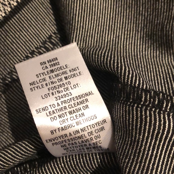 Theory houndstooth and genuine leather shell - Picture 6 of 6